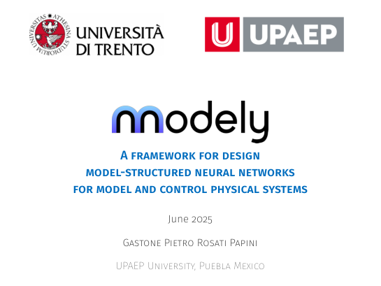 A framework for design model-structured neural networks for model and control physical systems