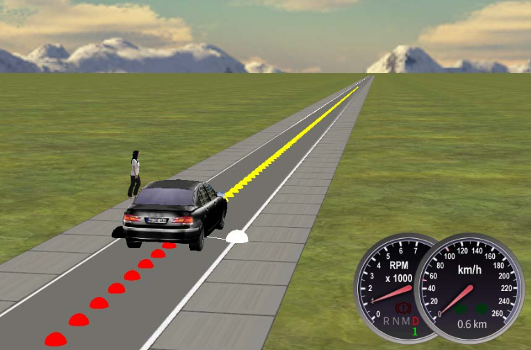 A Reinforcement Learning Approach for Enacting Cautious Behaviours in Autonomous Driving